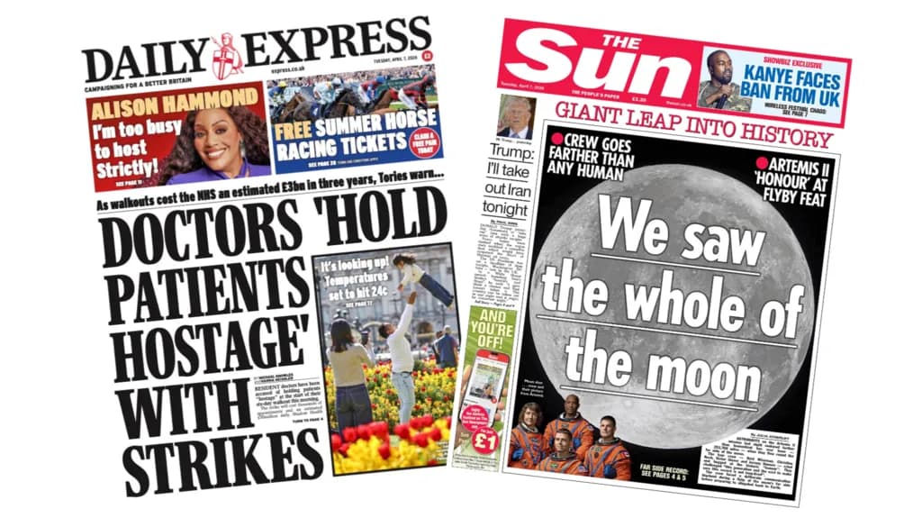Media Spotlight on the Upcoming Six‑Day Resident Doctors' Strike: Headlines Claim Doctors ‘Hold Patients Hostage’ and Threaten ‘The Whole of the Moon’